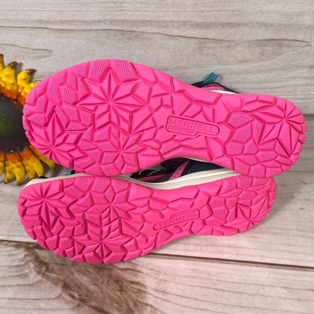 Merrell Hydro Big Girls Water Sandals Navy Pink Size 4M